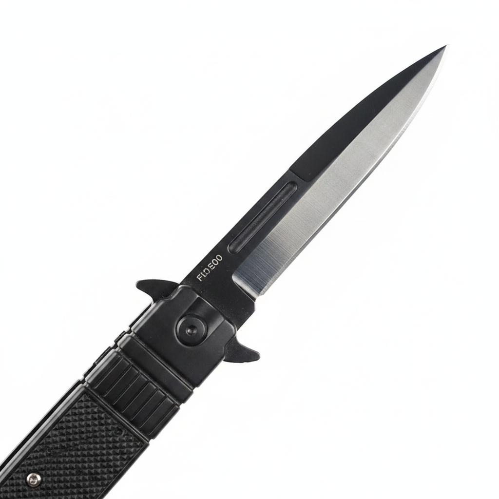 Kniv öppen – bladnärbild