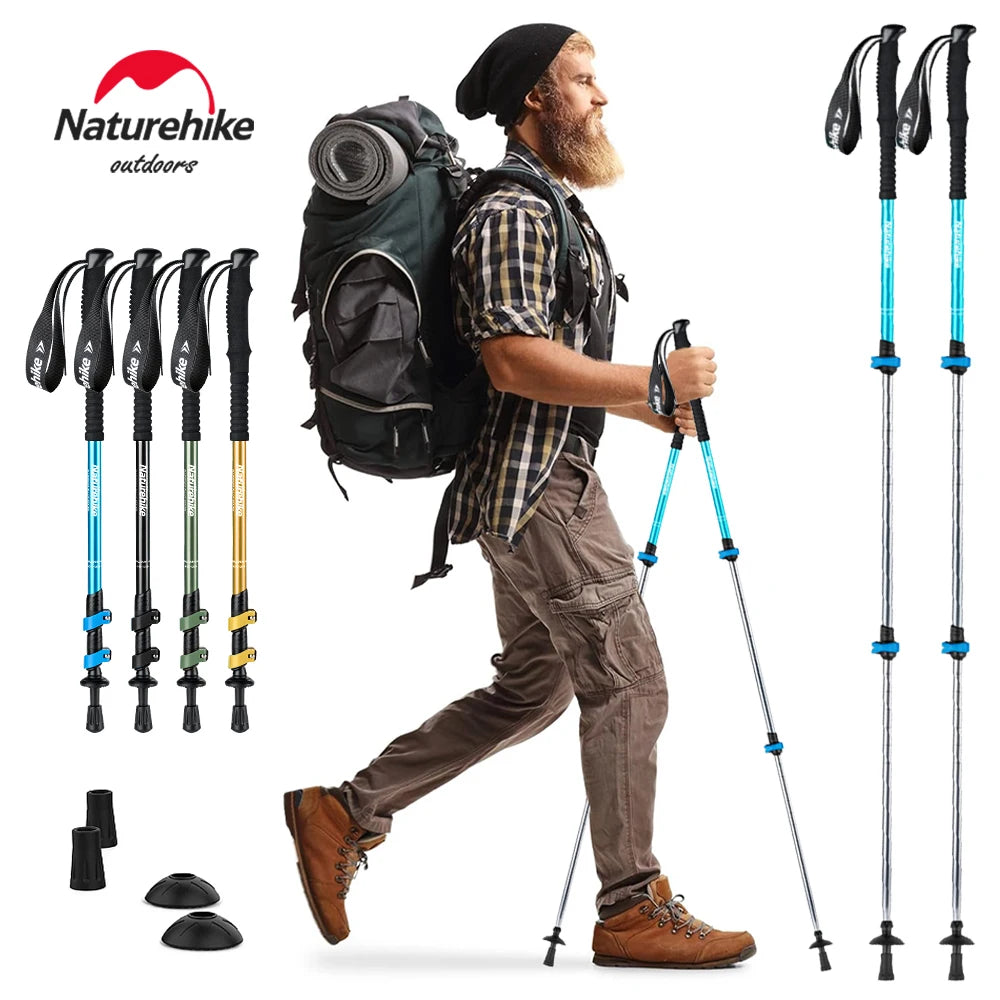 Vandringsstavar i Aluminium – Teleskopiska Trekkingpinnar