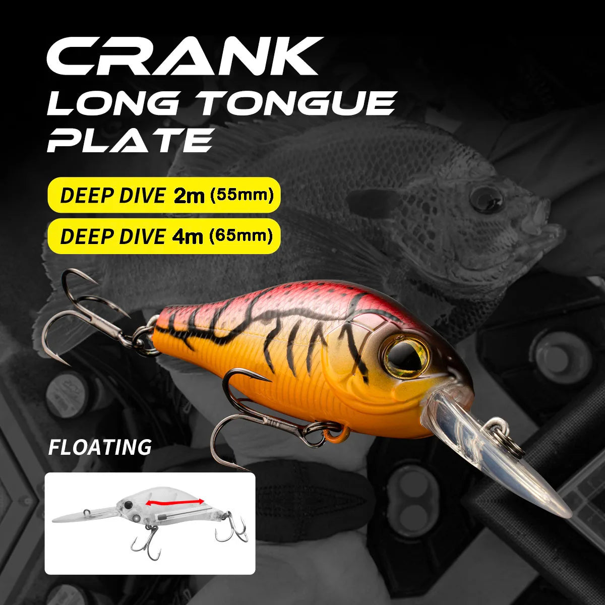 Djupdykande Crankbait – Fiskedrag för Gädda & Abborre